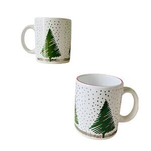 Vintage Pair of Waechtersbach Vintage Christmas Tree Mugs